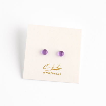 Pendientes mini-mini Lavanda