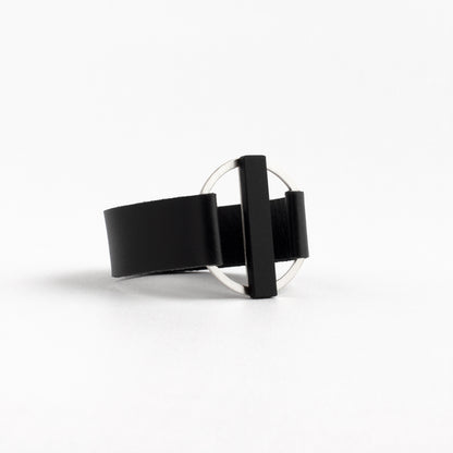 Ring Bracelet + Matte Black Glass
