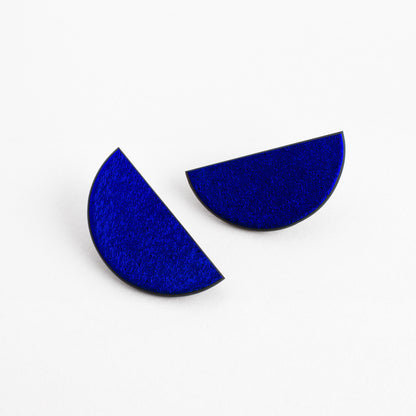 Dichroic Blue Moon Earrings