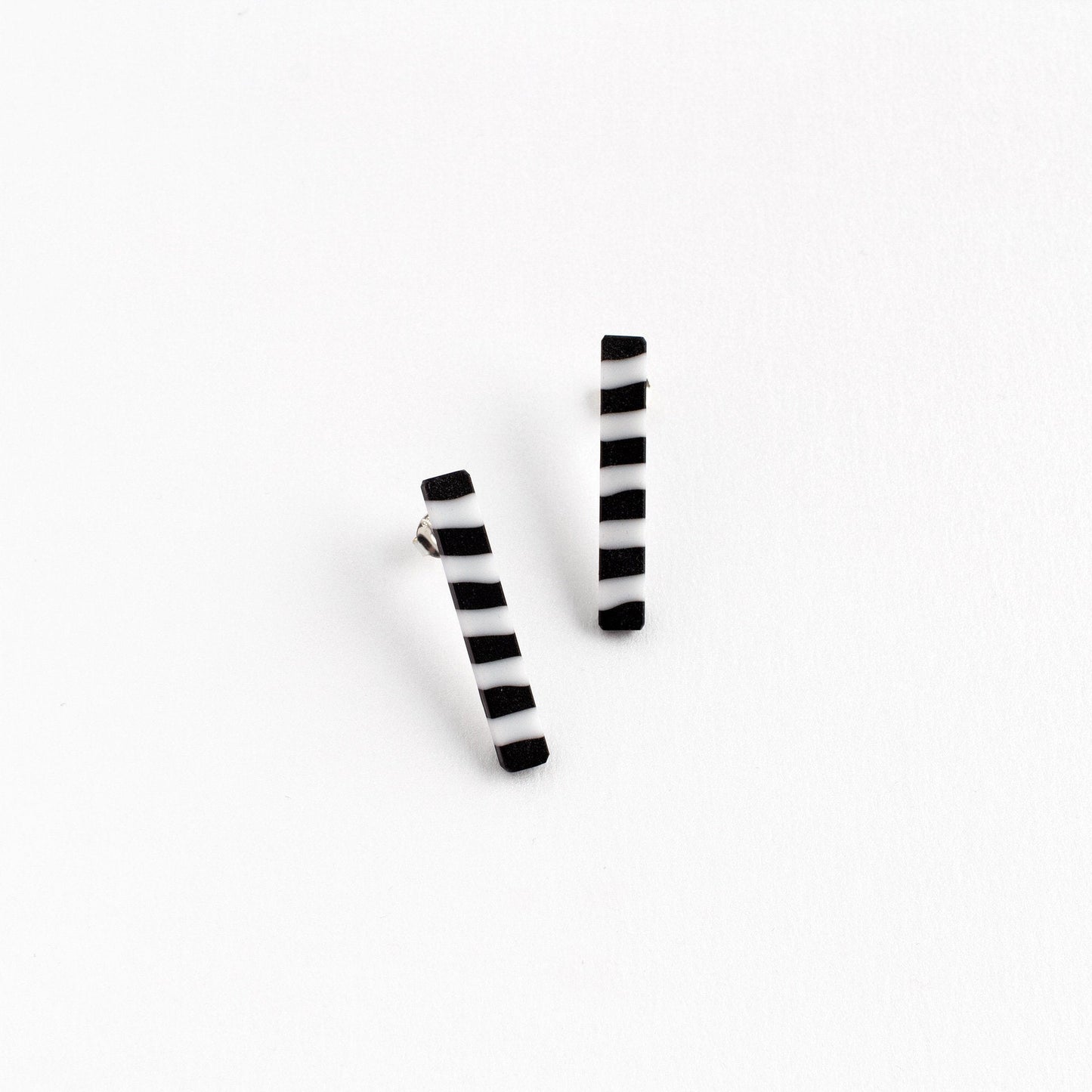 Black & White "Street Lines" Earrings